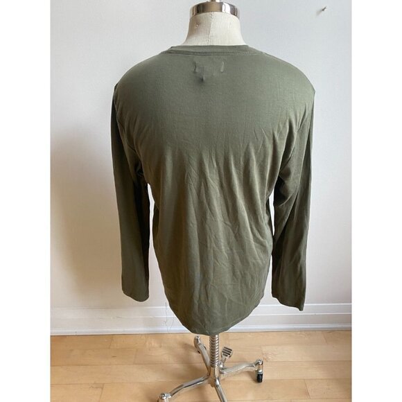 NORDSTROM Bnwot Men Long Sleeve Shirt Green Pima Cotton- - Picture 4 of 6